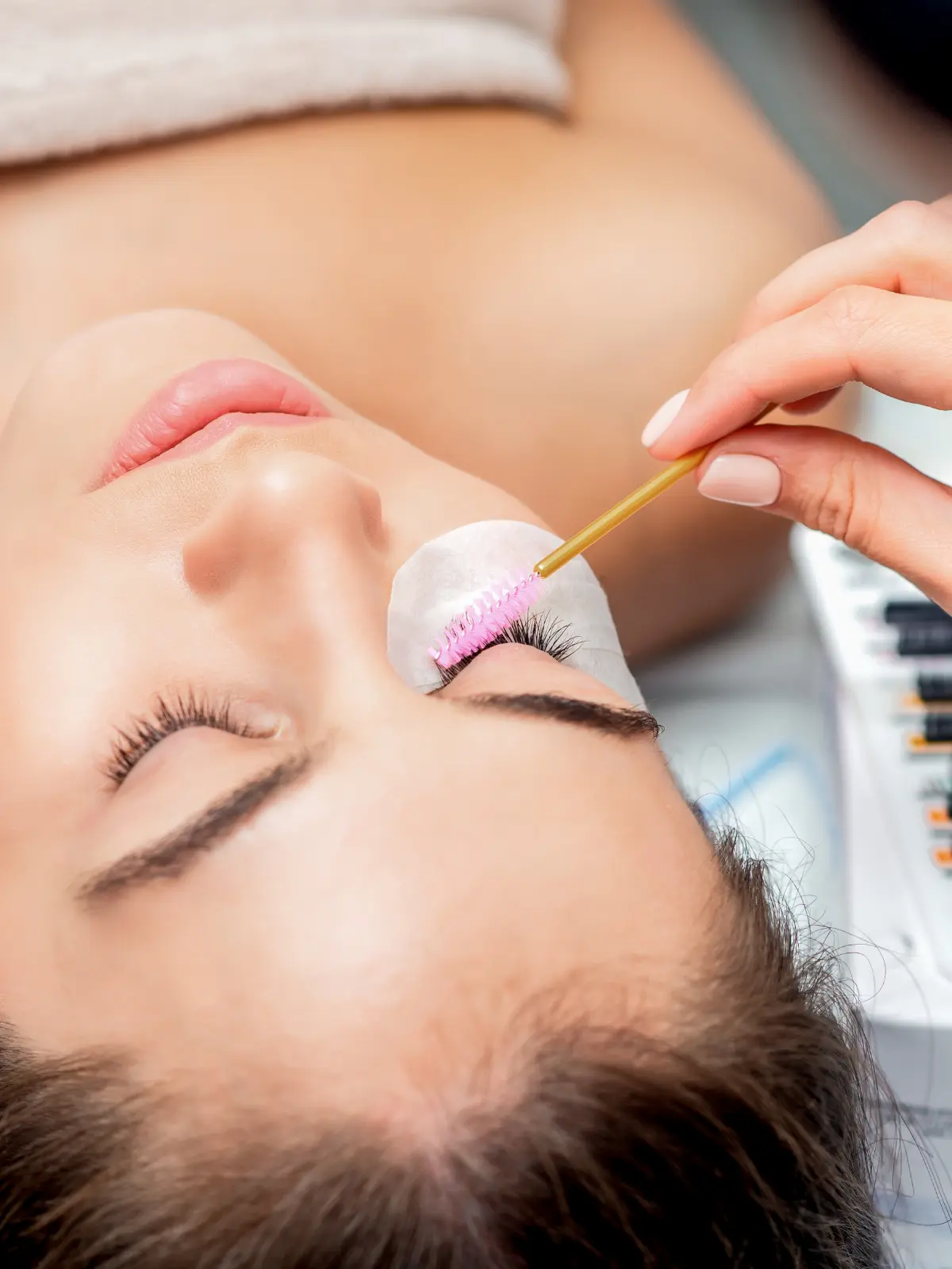 Lash lift and tint treatment in London